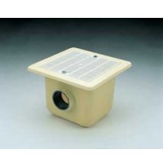 Sumidero modelo de poliéster y fibra de vidrio - 330 mm x 330 mm. Rejilla plástico Astralpool