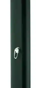 ar1030-1 | PisciManía Tall black vertical bollard-style post with a round green cap/dial at the top and a small locking mechanism along its body.