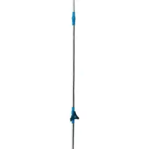 ar104-1 | PisciManía Photography light stand with three legs spread out, blue clamps, and an adjustable vertical pole for mounting lights or accessories.