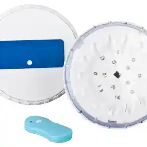 pled2-1 | PisciManía Round LED ceiling light kit with a blue remote control