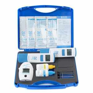 Maletín ELECTROLISIS SALINA con Cloro Libre, TDS (sal), Tª y pH HI7014 + HI983024 + HI981074