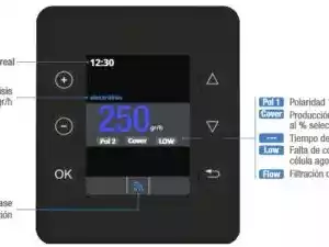 neosal-clorador-salino-pantalla-tft-600x225jpg | PisciManía Funciones incluidas QP Salt Go pH – TFT, control VV, Modbus