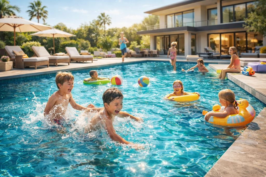 niños y piscinas piscimania